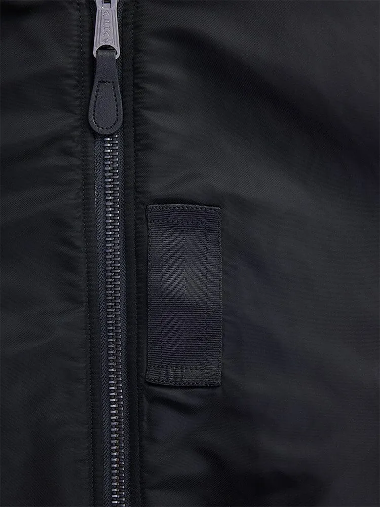 Alpha Industries 1960s MA-1 geaca bomber neagra nailon