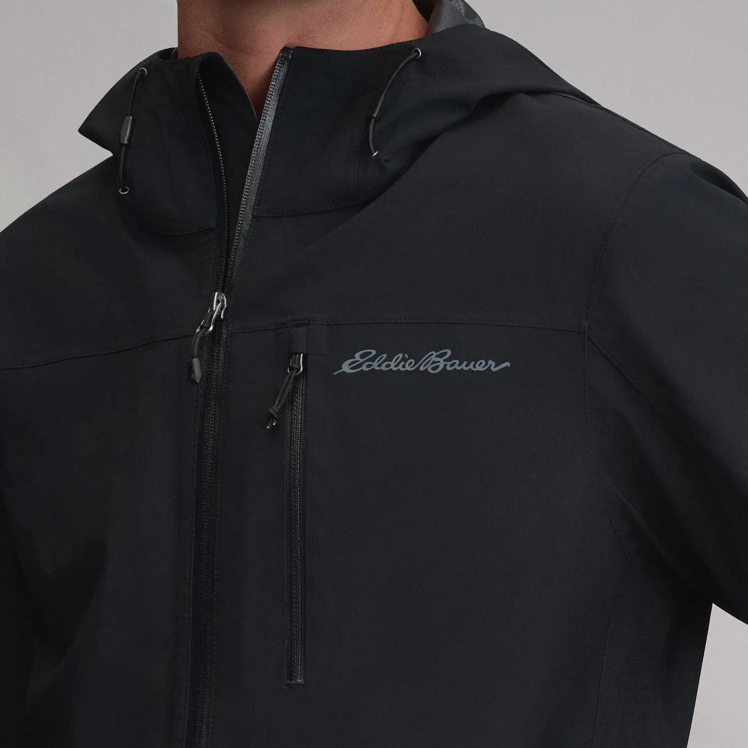 Eddie Bauer Cloud Cap geaca ploaie barbat Neagra stretch