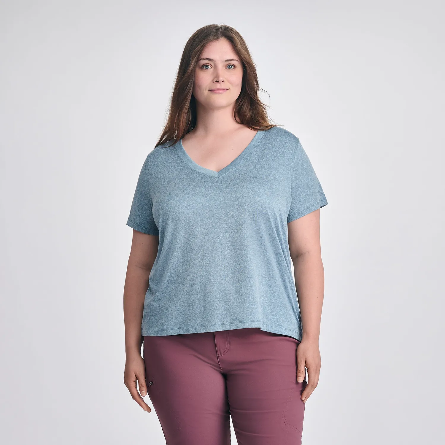 Eddie Bauer Surreal Travel V-Neck tricou Palm UPF 30