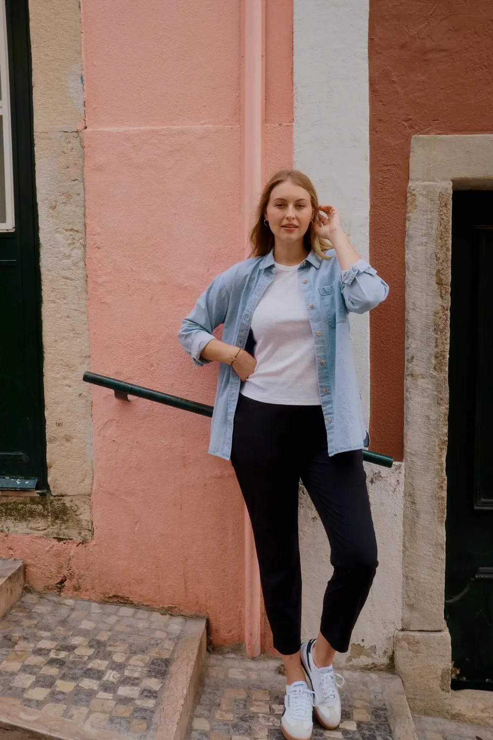 Eddie Bauer Denim Overshirt cămașă denim Bleached