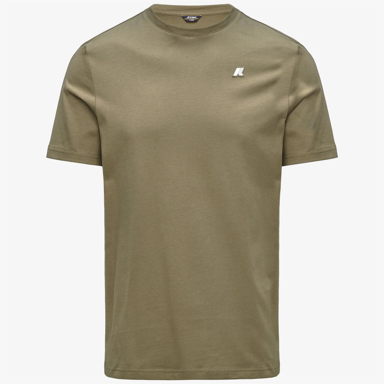 K-Way Odom tricou bărbați verde bumbac slim