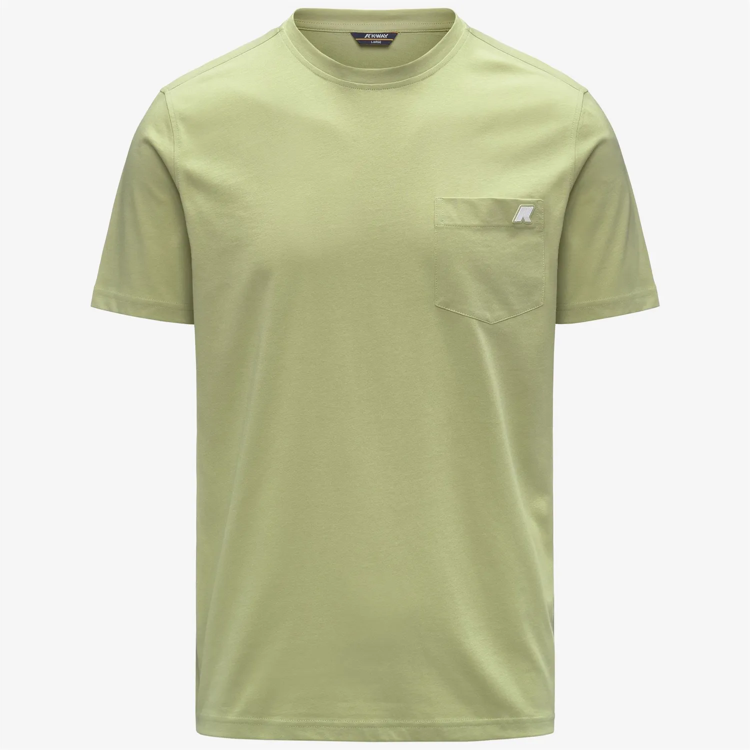 K-Way Sigur Jersey Slim tricou verde bumbac