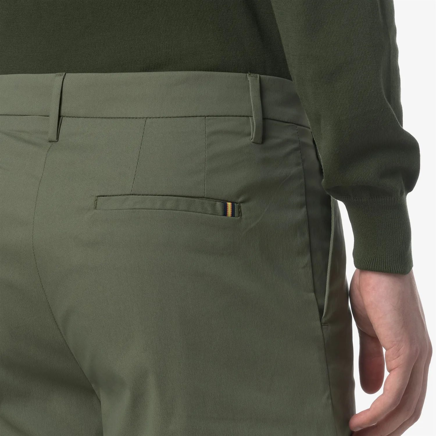 K-Way Severe Twill Tech pantaloni scurti barbati verde lichen