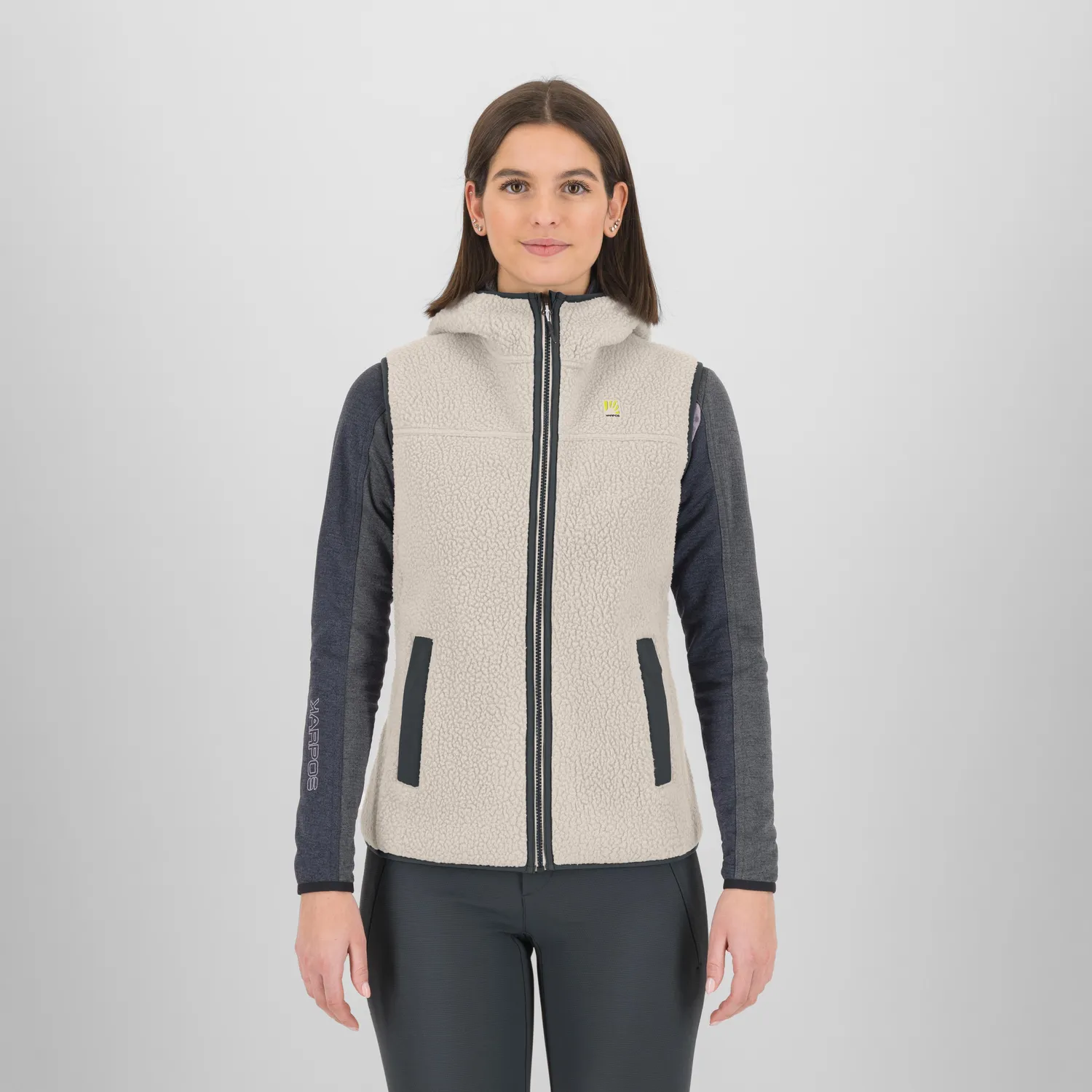 Karpos Moiazza Retro Hoodie W vesta dama fleece calduroasa
