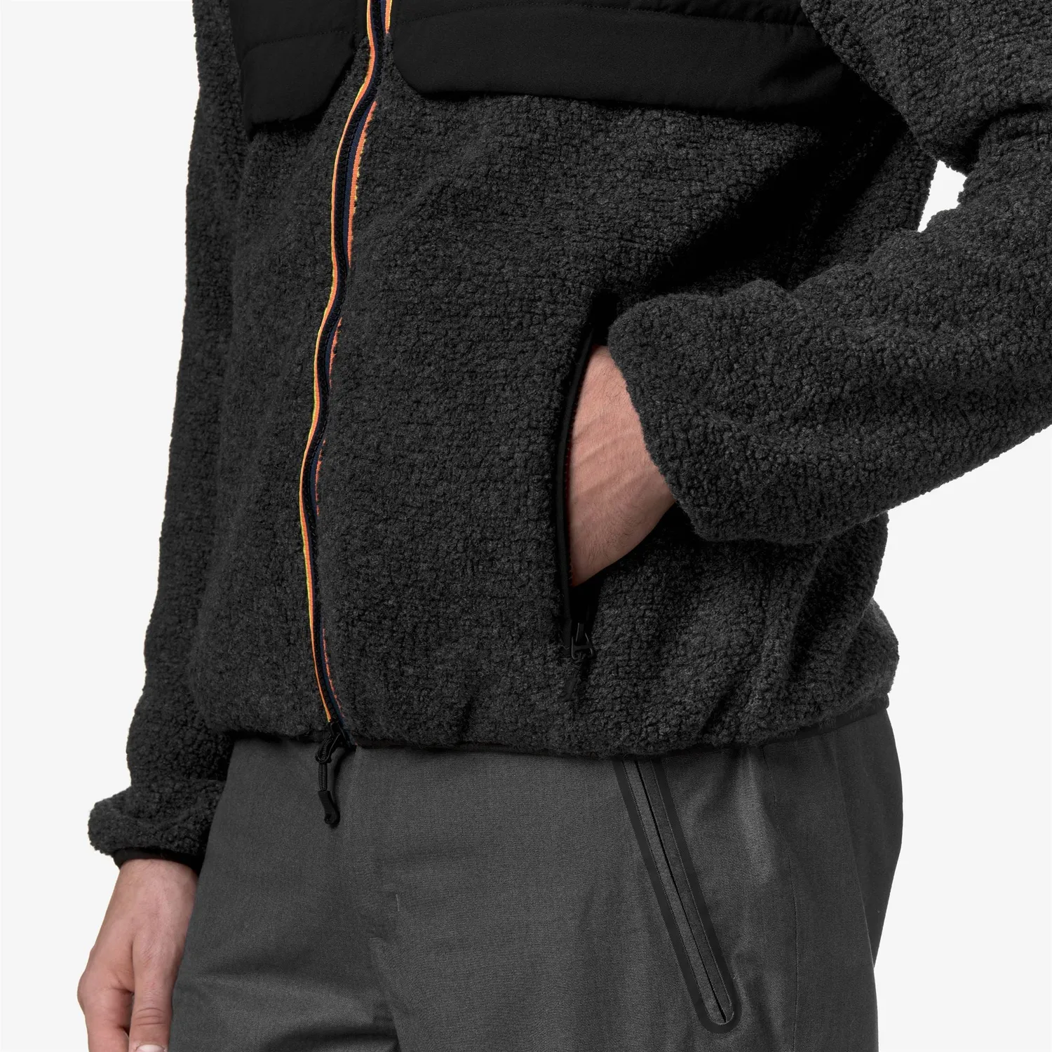 K-Way Bornes W Polar geaca fleece neagra barbati