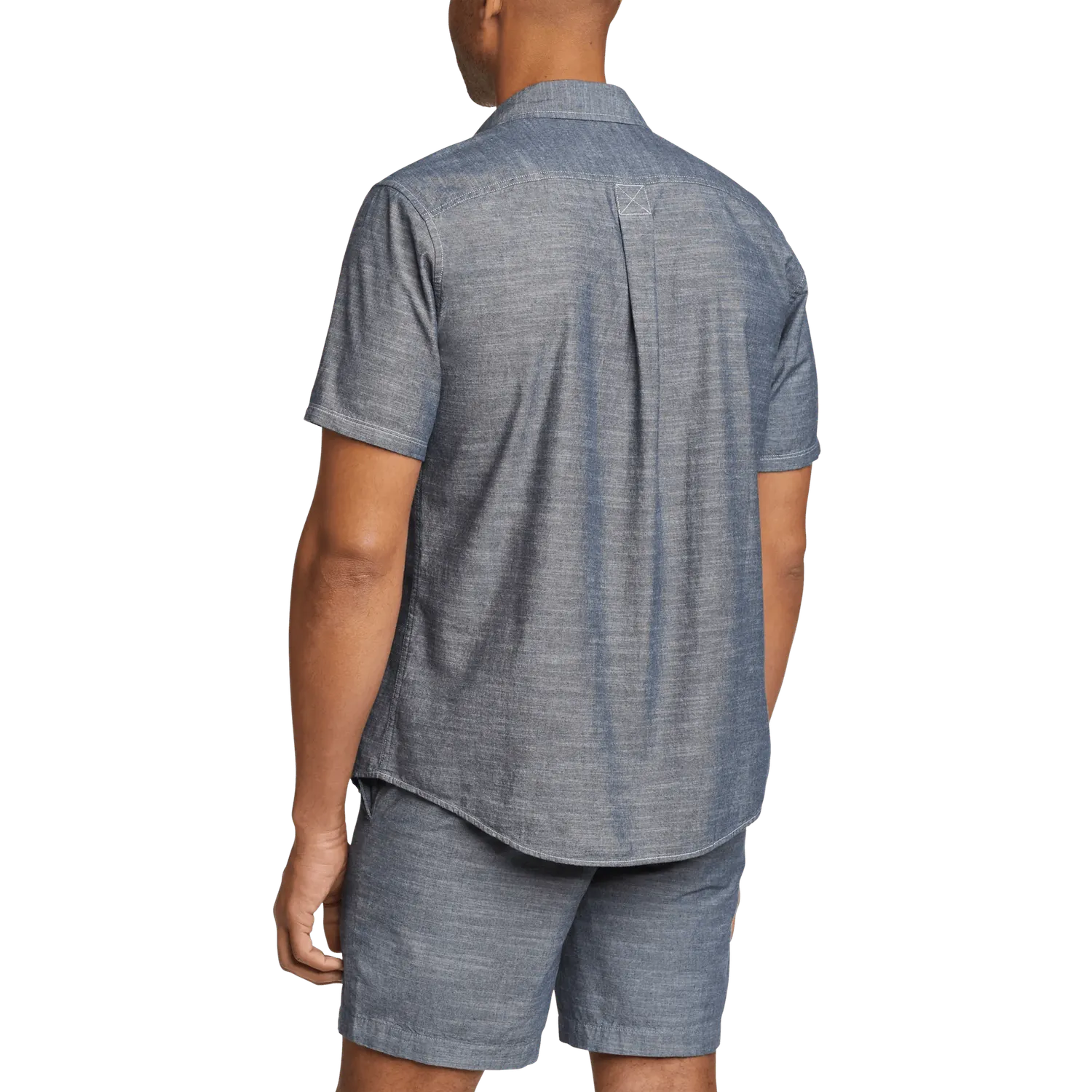 Eddie Bauer Camano cămașă Med Indigo bumbac
