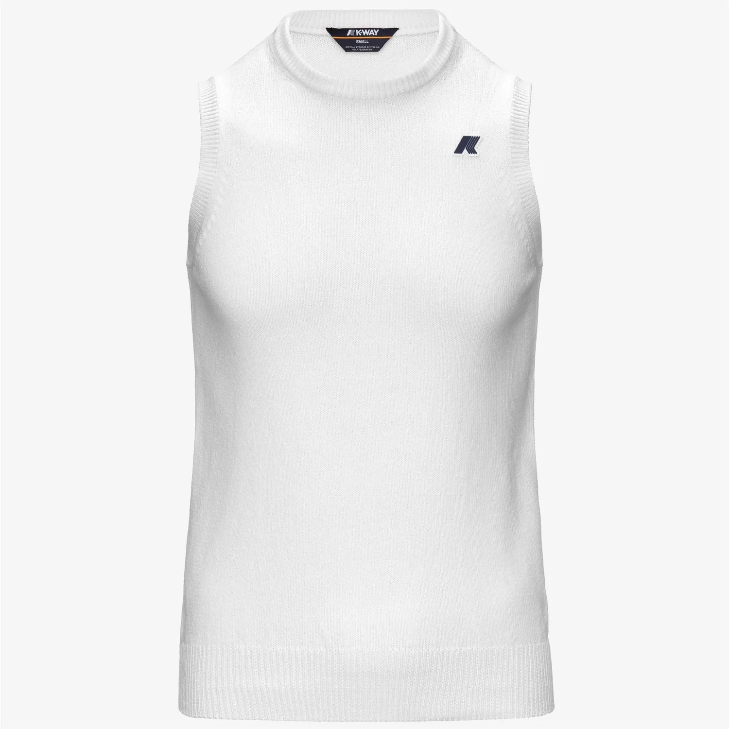 K-Way Jeano Mix Cotton Golf vesta White Bright din bumbac