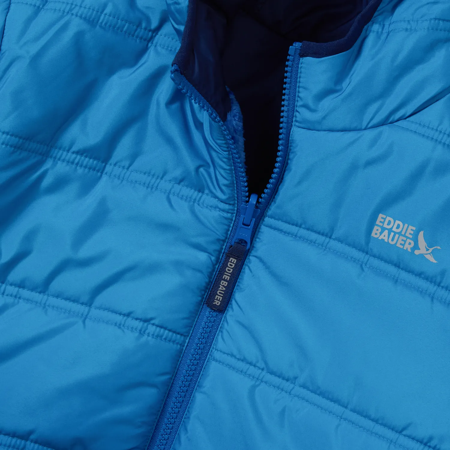 Eddie Bauer Deer Harbor geaca reversibila baieti bleumarin