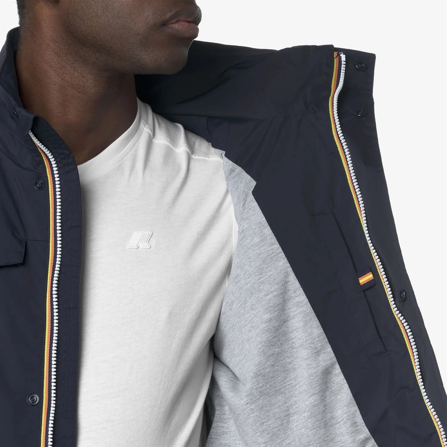 K-Way Manuel Stretch Nylon geacă bărbați albastru cu glugă