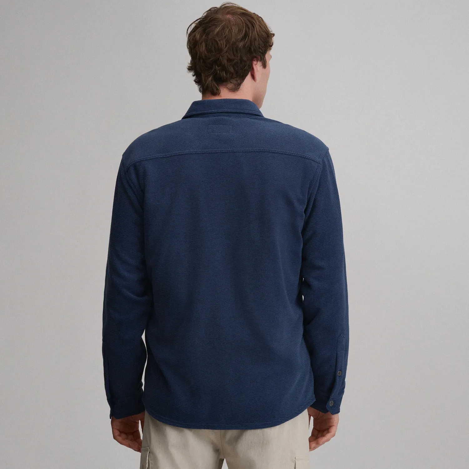 Eddie Bauer Chutes Microfleece Shirt bluza Meridian Blue fleece