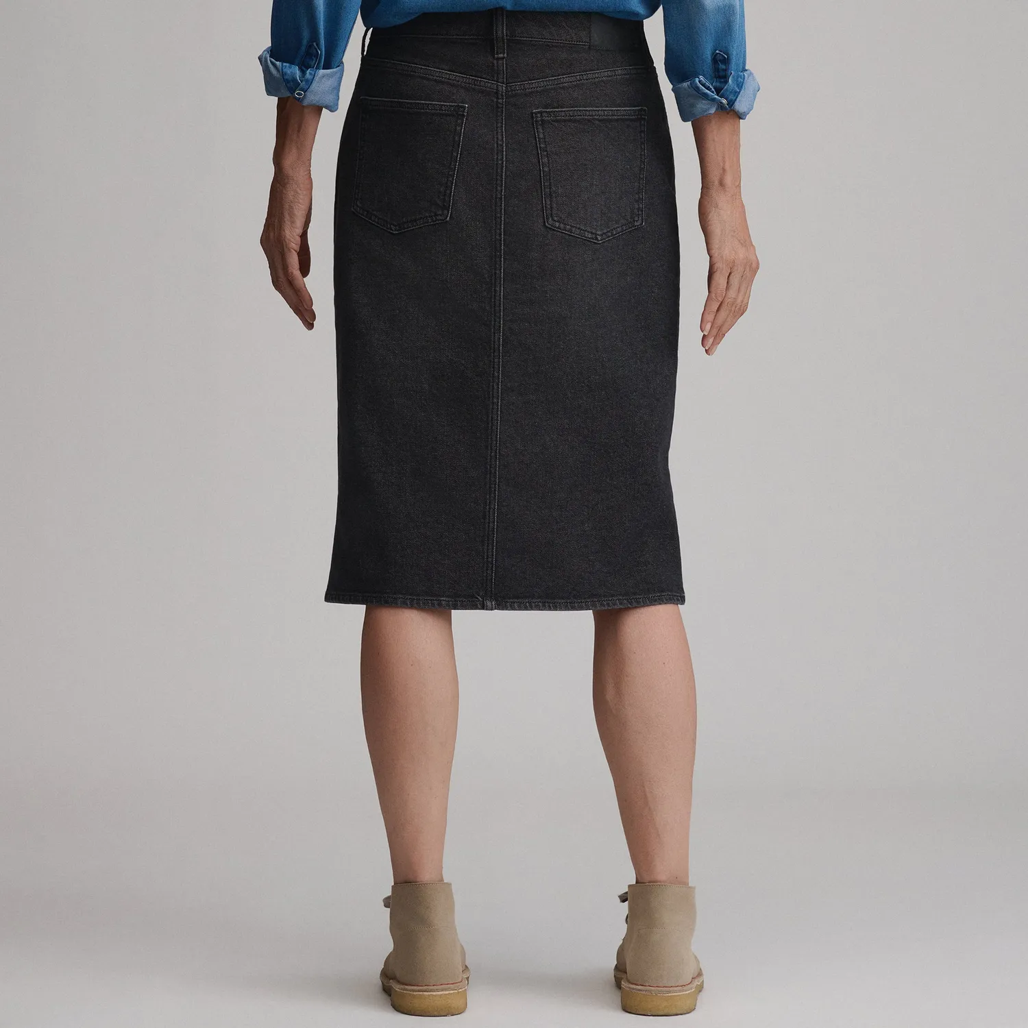 Eddie Bauer Iconic fusta denim dama Vintage clasica