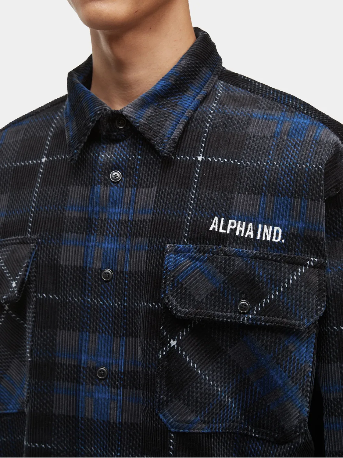 Alpha Industries UNFRM camasa flanel neagra bumbac
