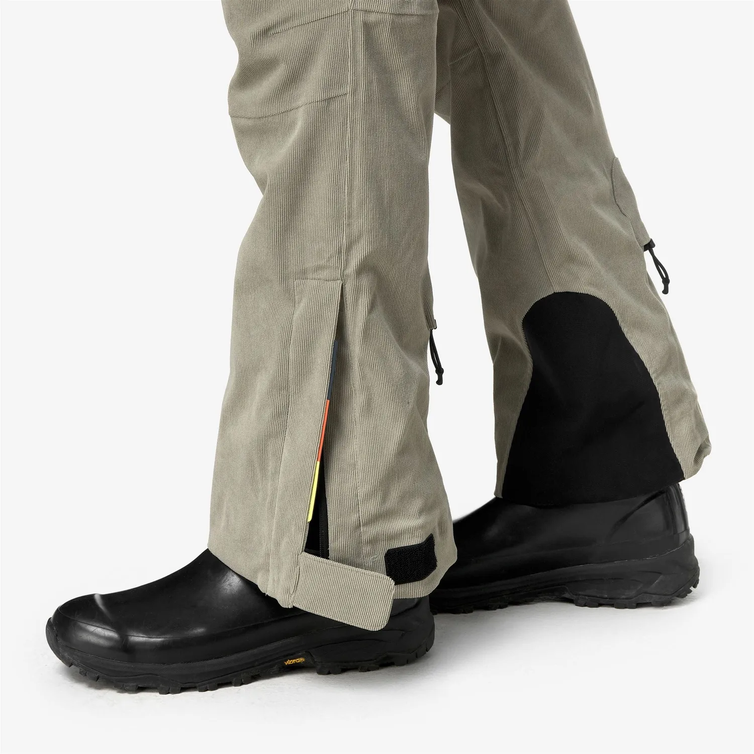 K-Way Mercantour Corduroy pantaloni verzi impermeabili