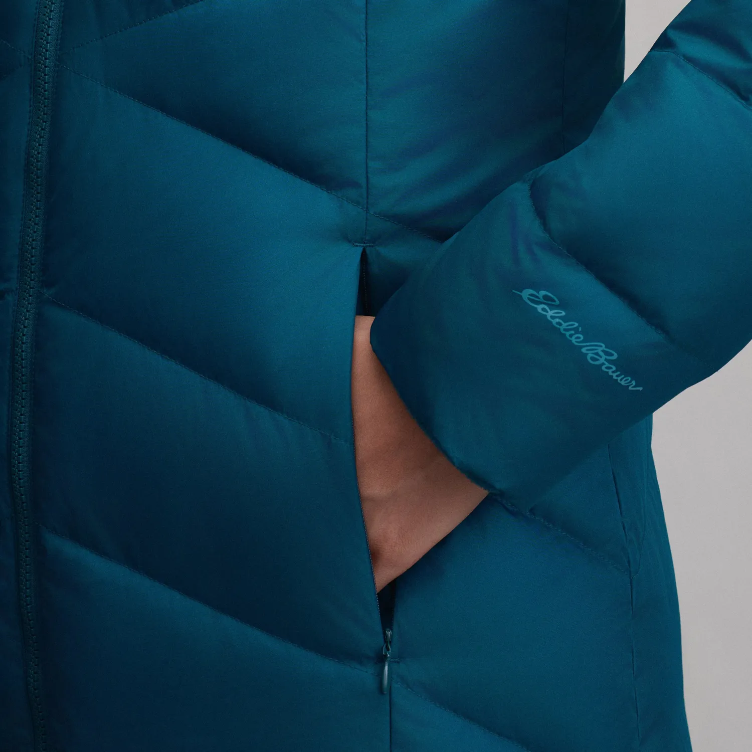 Eddie Bauer Classic Down palton puf damă negru