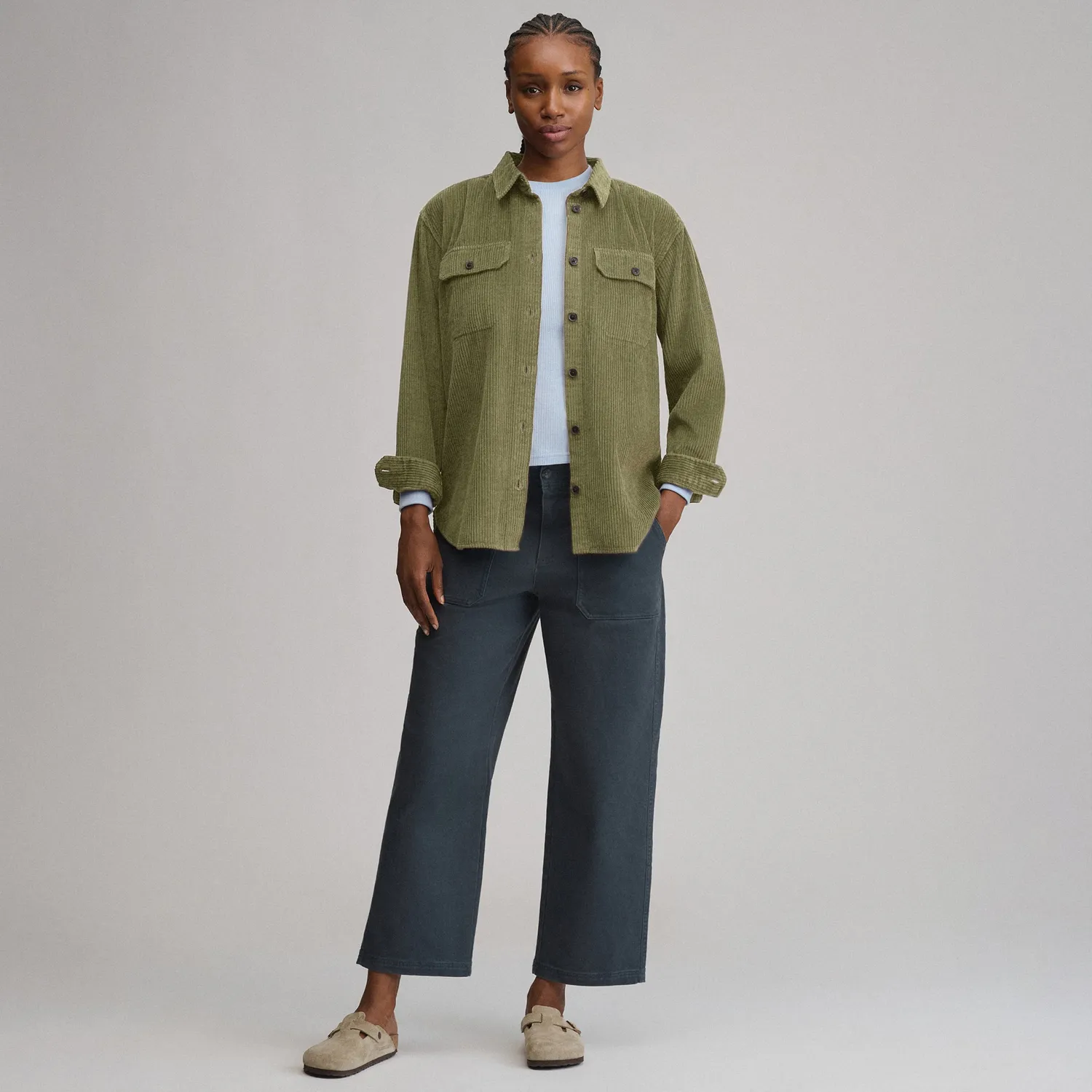 Eddie Bauer Canyons Boyfriend camasa cord roz