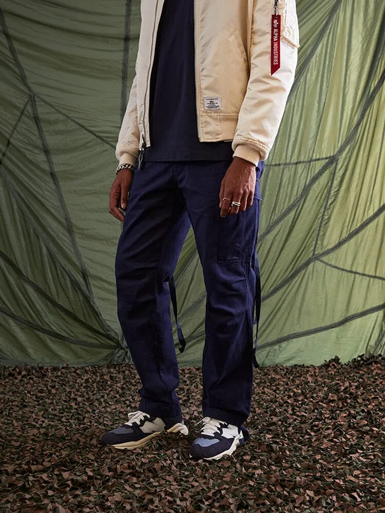 Alpha Industries M-65 pantaloni cargo albastru bumbac