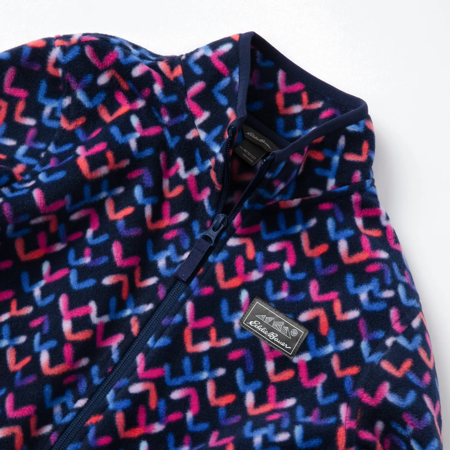 Eddie Bauer Quest Fleece geacă polar fete Bleumarin print