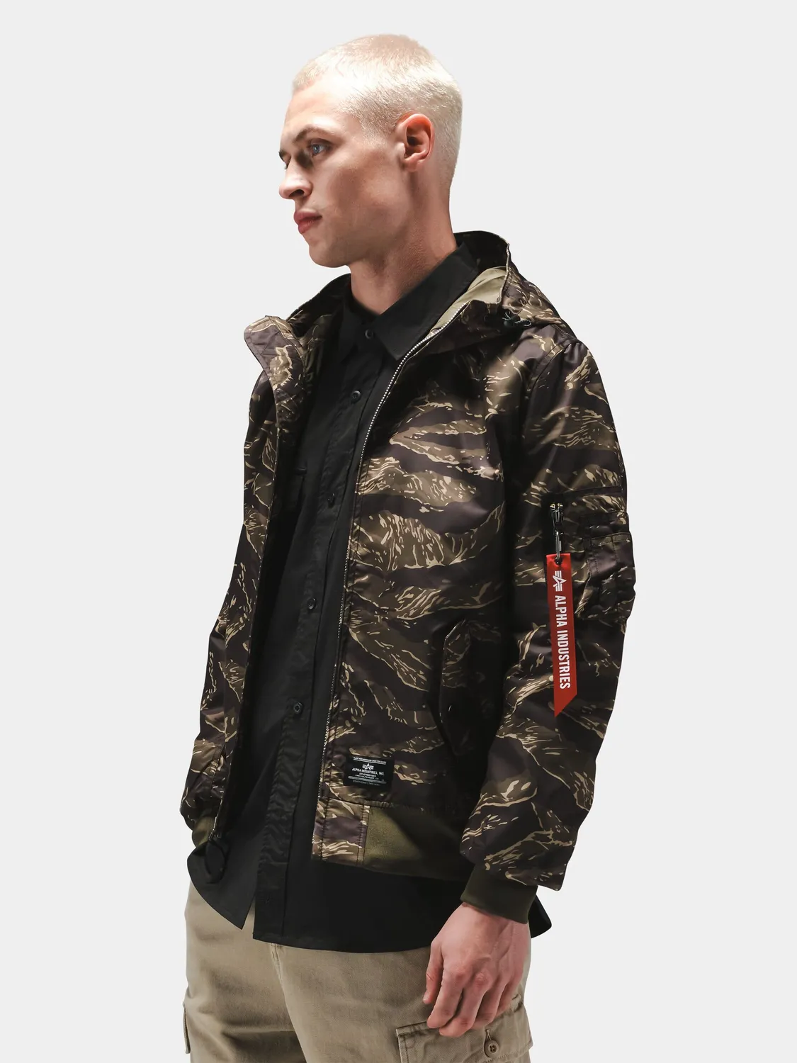 Alpha Industries L-2B Hooded Gen II geacă bomber albastră