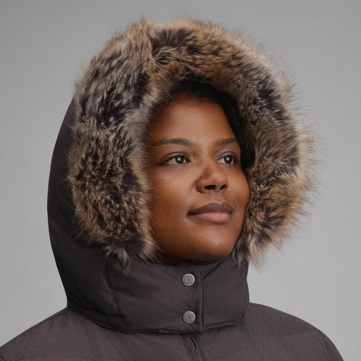 Eddie Bauer Sun Valley palton puf damă lung storm negru