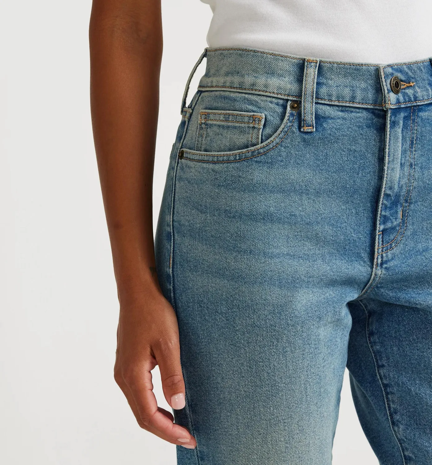 Eddie Bauer Authentic 90s Boyfriend blugi Indigo Blue croi relaxat