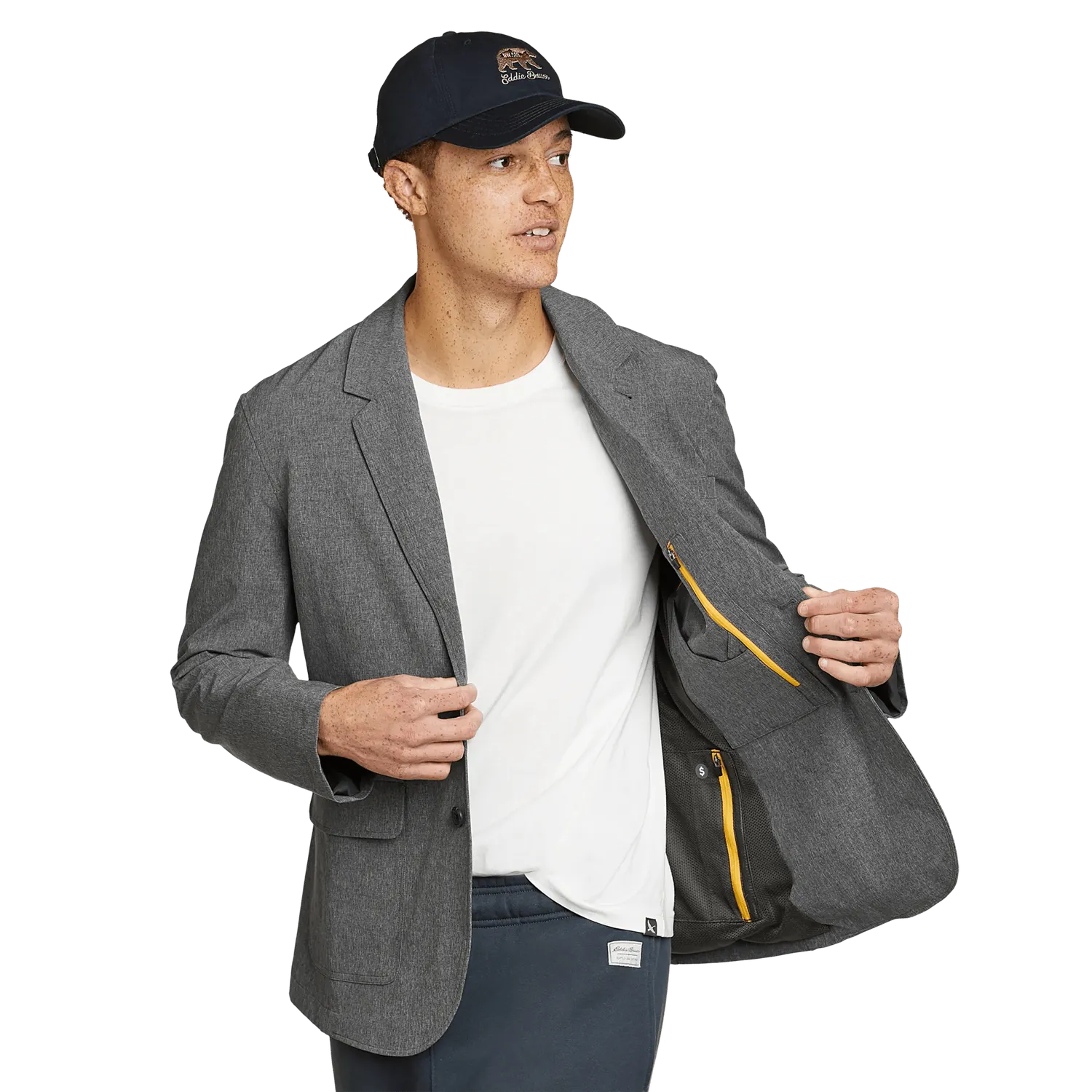 Eddie Bauer Ultimate Voyager Travel sacou Navy 40 impermeabil