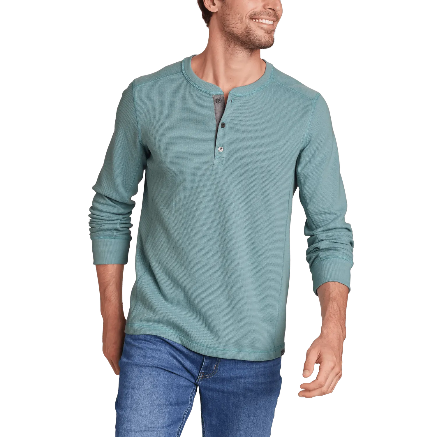 Eddie Bauer Eddie's Favorite henley termic barbati negru