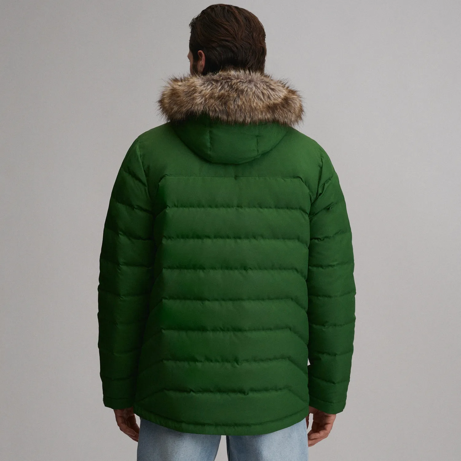 Eddie Bauer Boundary Pass Down Parka palton barbati negru puf