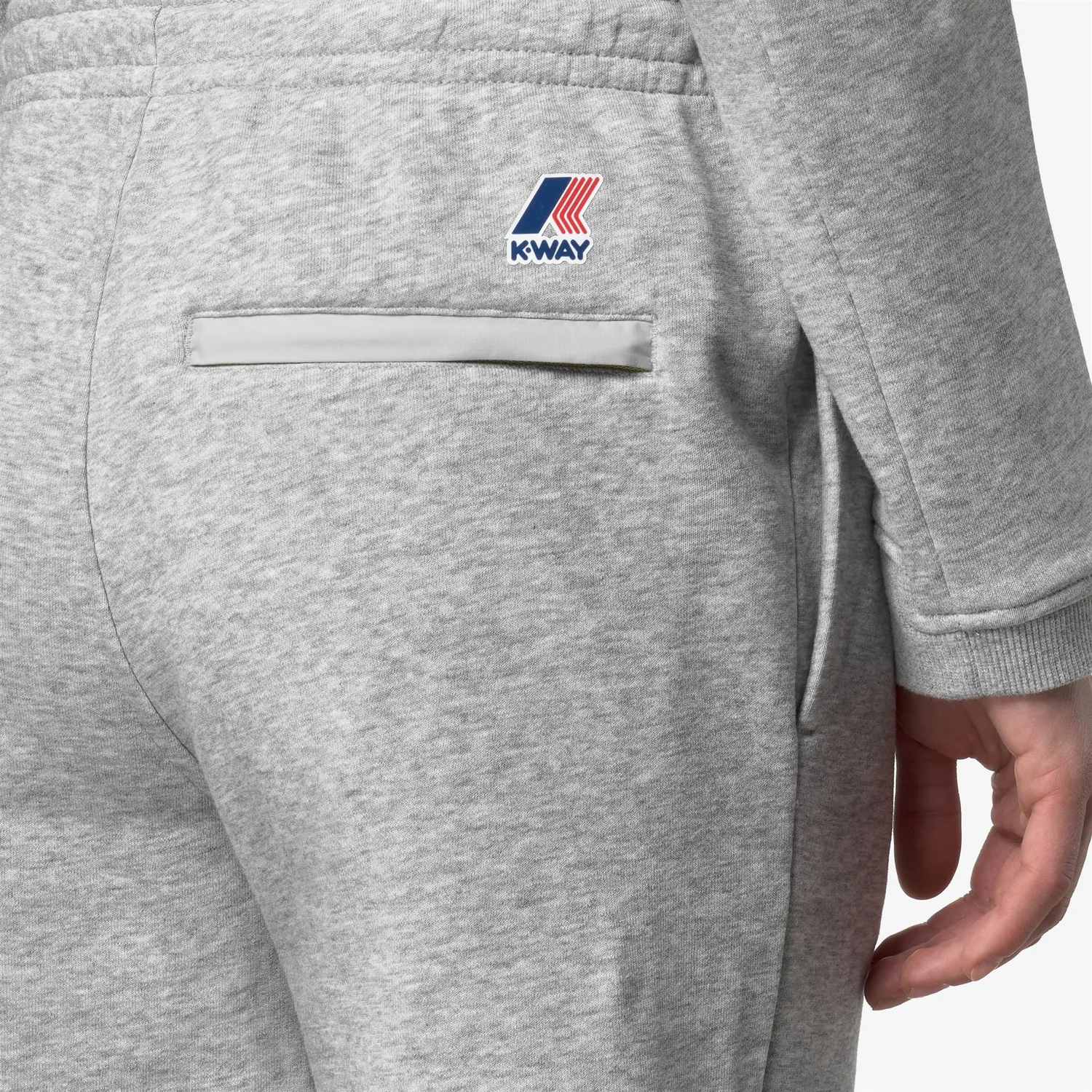 K-Way Casimir Poly Cotton shorts unisex Grey Mel bumbac