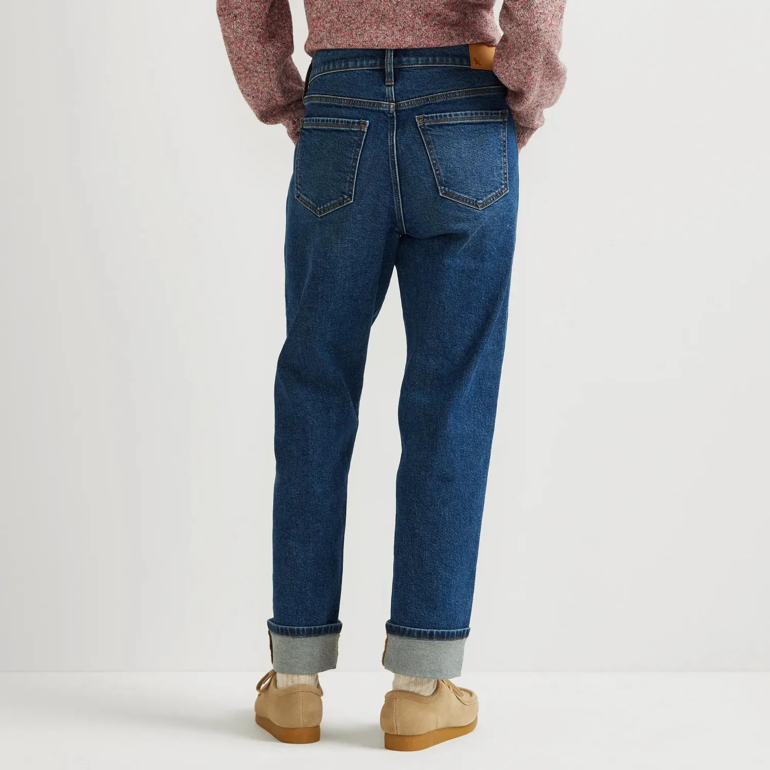 Eddie Bauer Authentic 90s Boyfriend blugi Indigo Blue croi relaxat