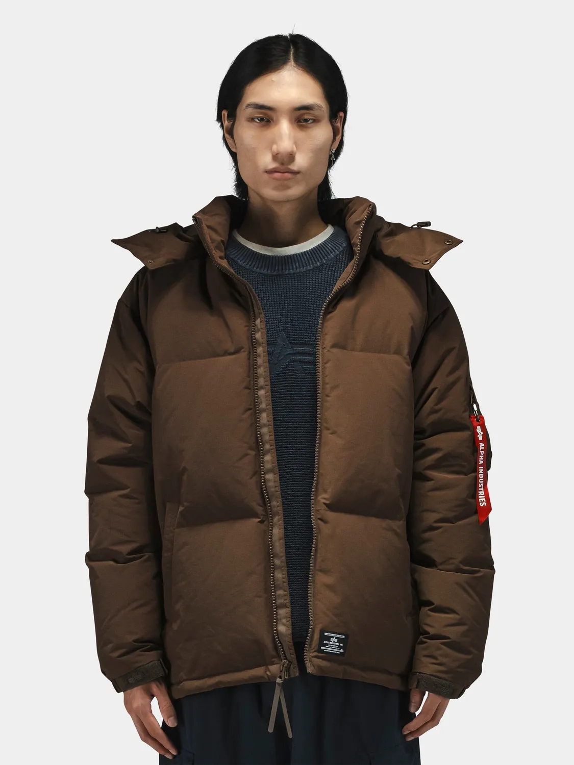 Alpha Industries Puffer Parka geaca puffer neagra groasa