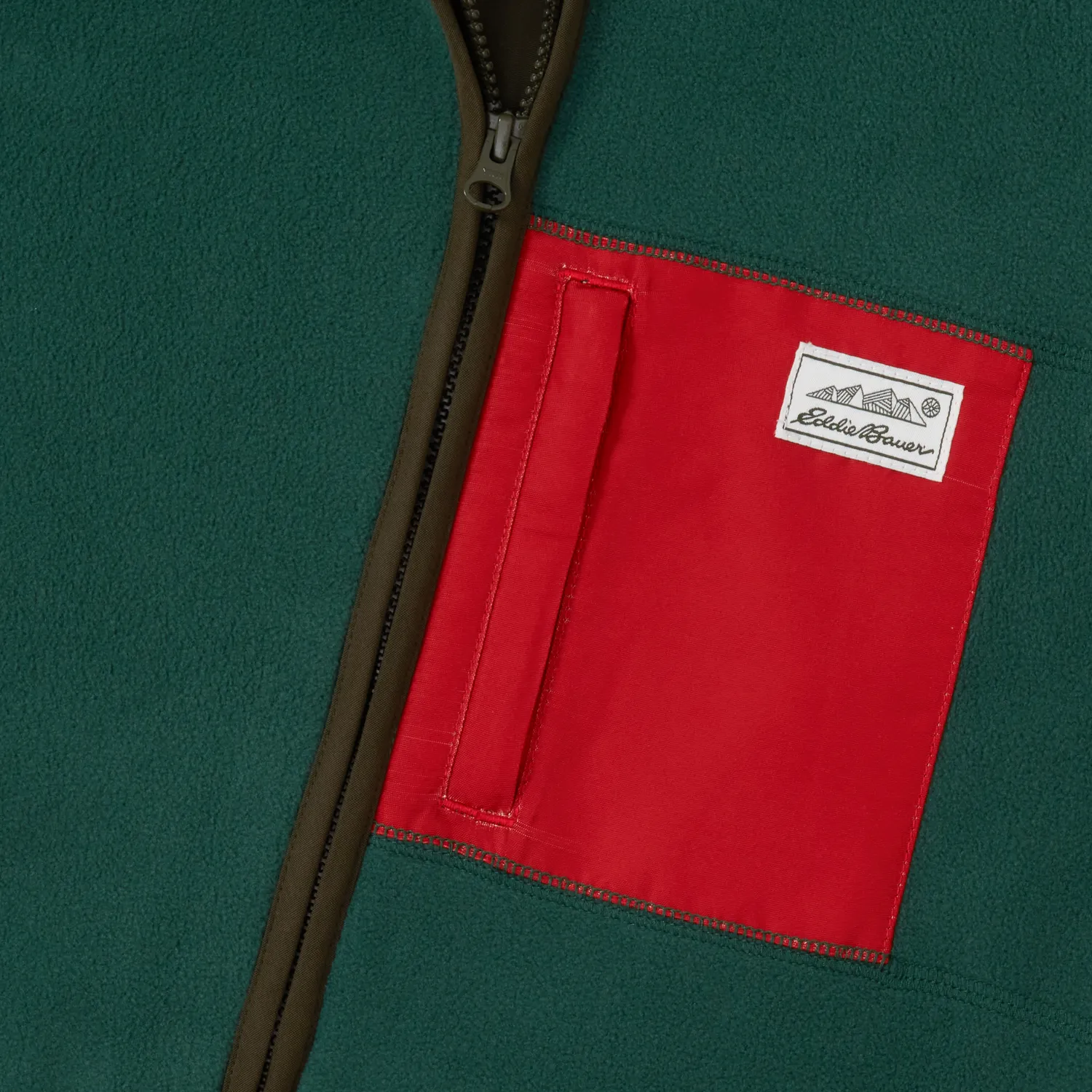 Eddie Bauer Quest Fleece Hanorac Baieti Verde Inchis