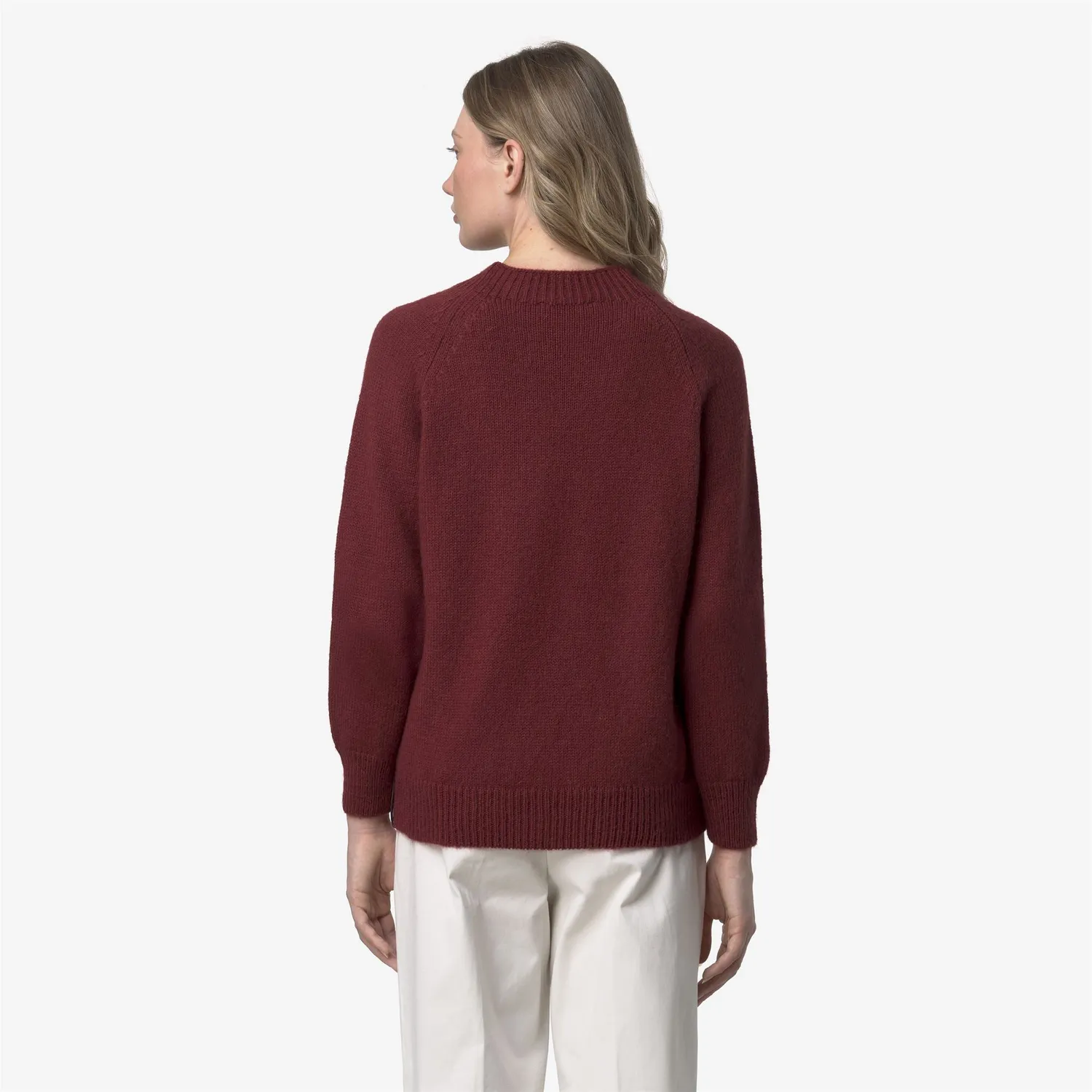 K-Way Lysa pulover dama rosu mohair