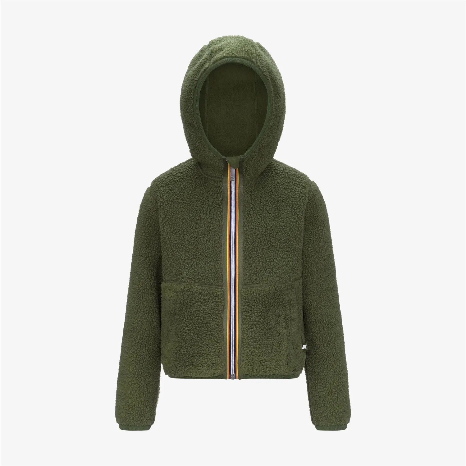K-Way Jack Sherpa Polar geacă băieți verde reversibilă
