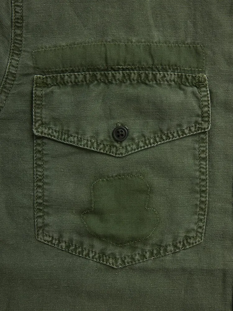 Alpha Industries Washed Fatigue camasa verde OG-107