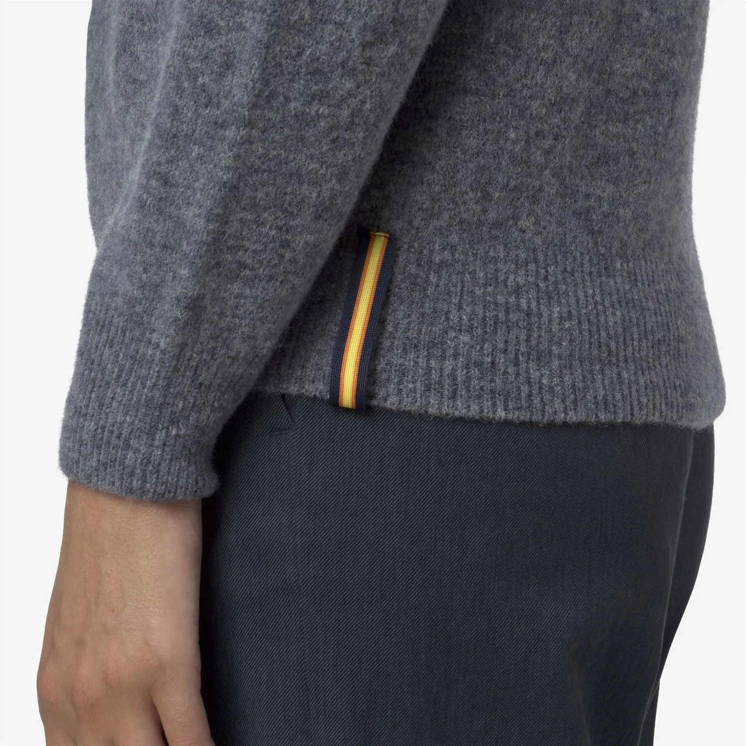K-Way Clarisse Wool Stretch pulover dama Blue Wild Mix