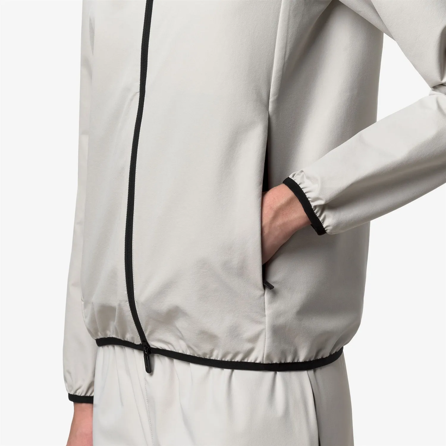 K-Way Journeer K5138FW fleece unisex bej cu glugă