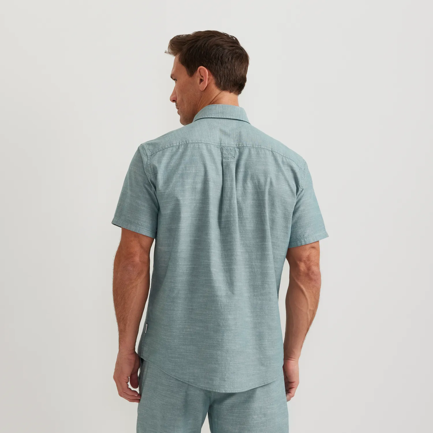 Eddie Bauer Camano cămașă Med Indigo bumbac