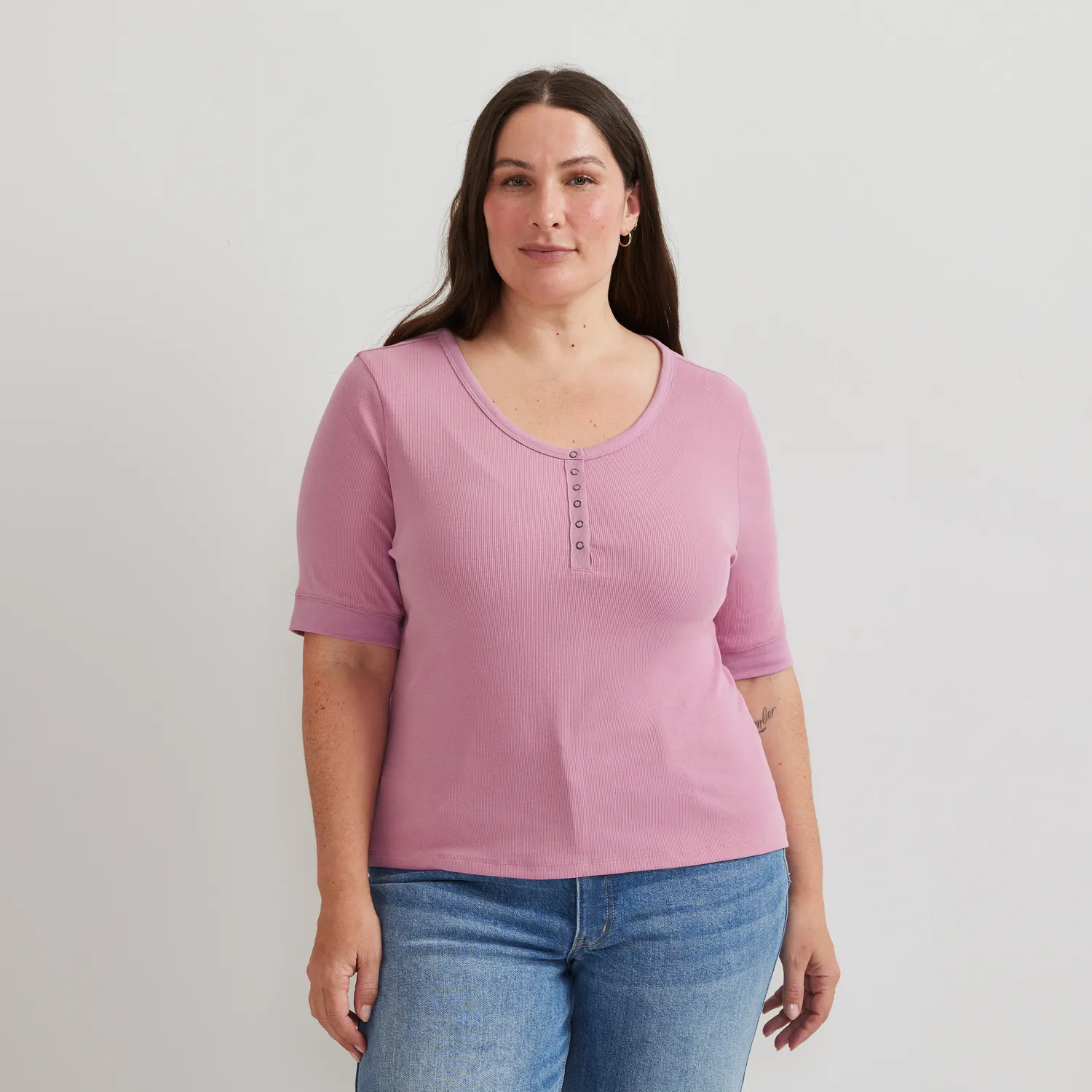 Eddie Bauer Softline Henley damă Sage cu capse