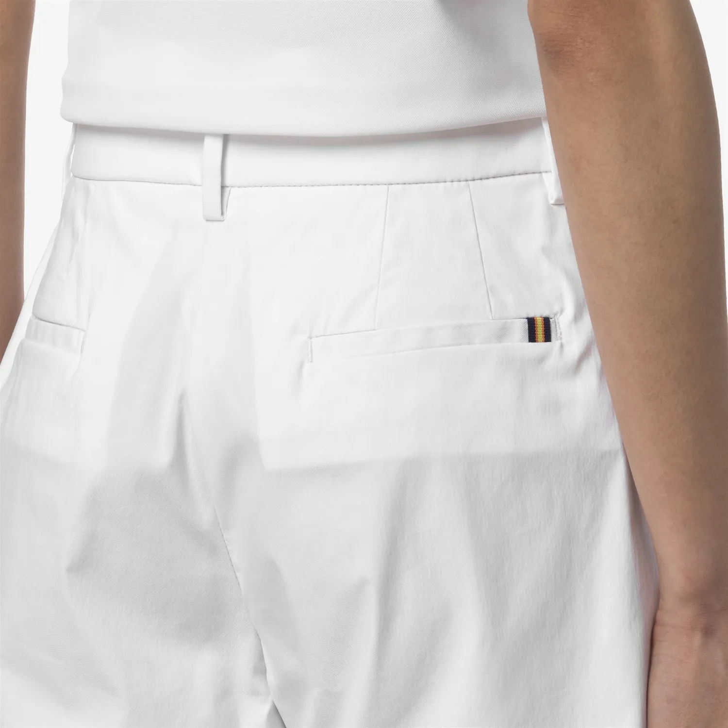 K-Way Nive Twill Tech Golf pantaloni scurti dama albi