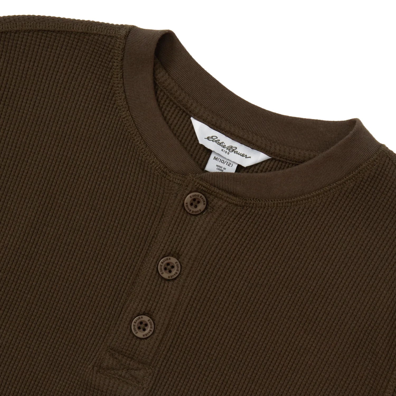 Eddie Bauer henley termic baieti China Blue bumbac