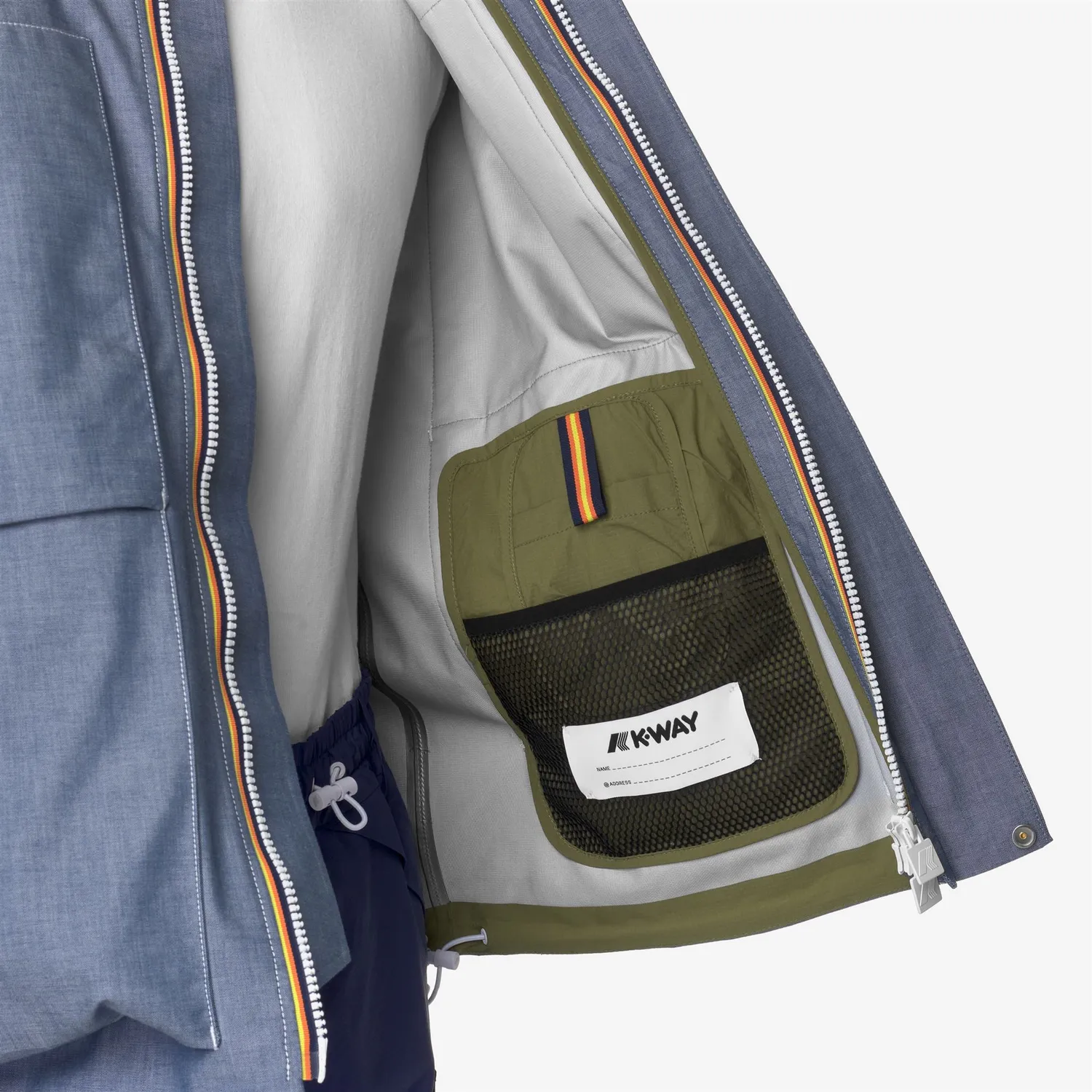 K-Way Kayel K1141WW geaca barbati chambray verde 3 straturi