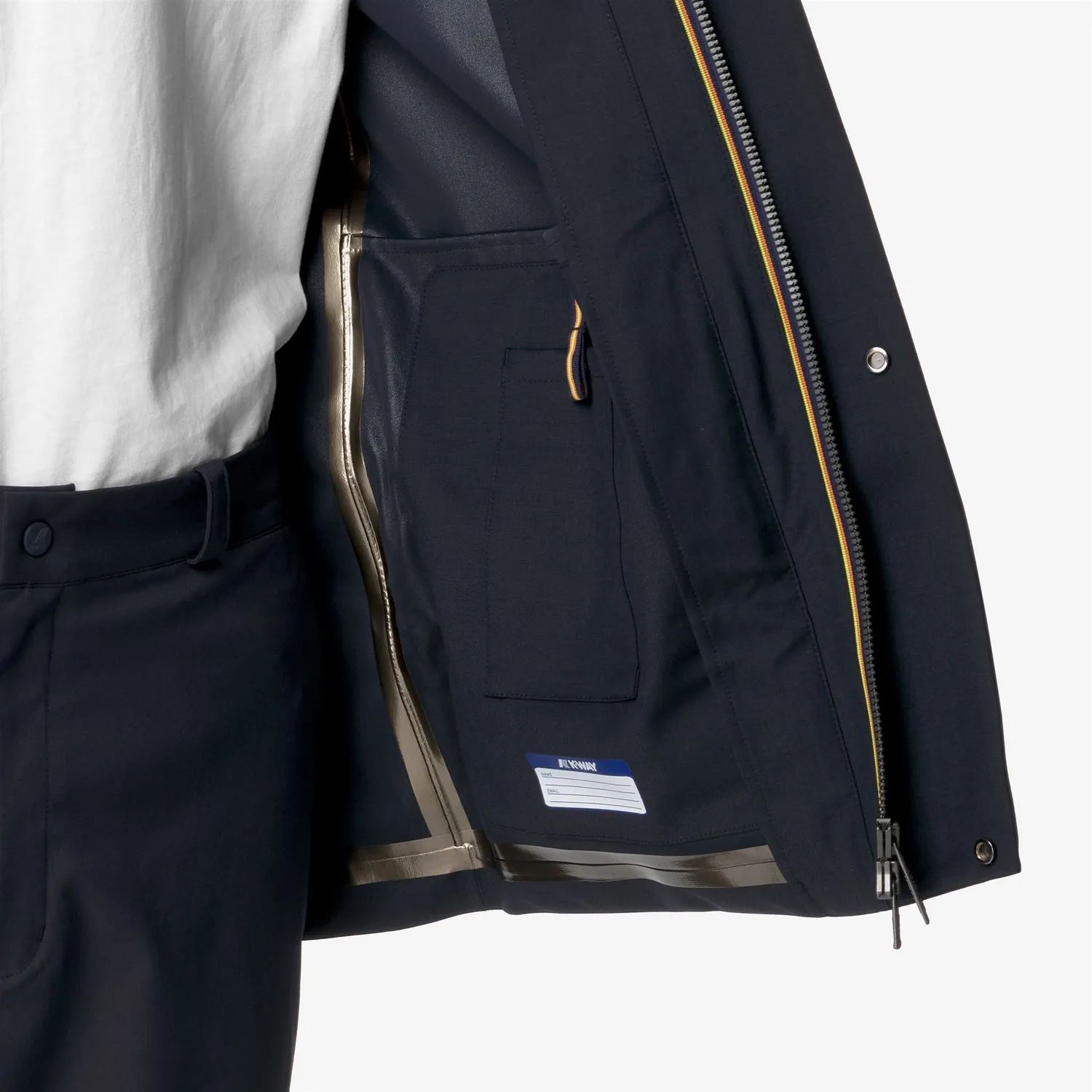 K-Way Erhal Tech Wool geaca barbati albastra impermeabila