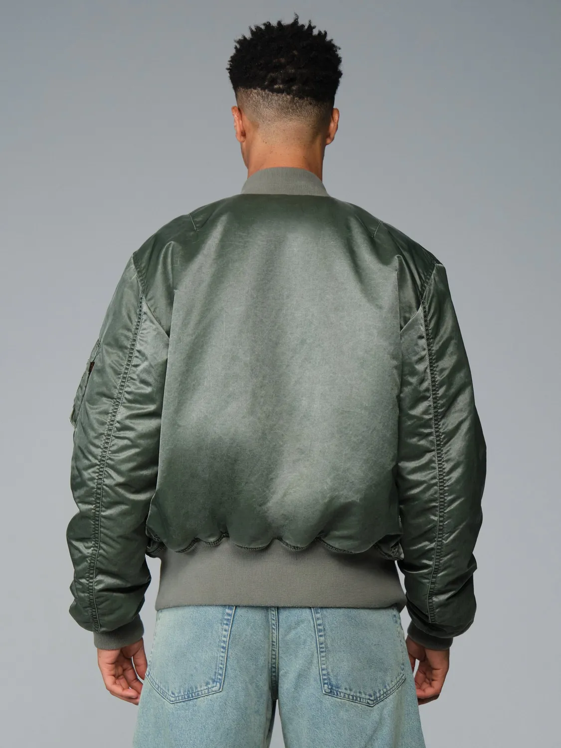Alpha Industries MA-1 Battlewash geaca bomber negru nailon
