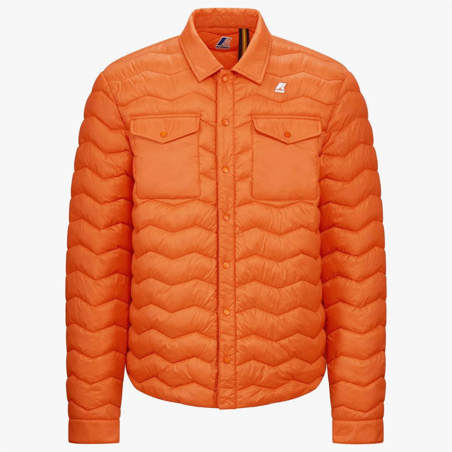 K-Way Valeo Eco Warm geaca scurta portocalie matlasata