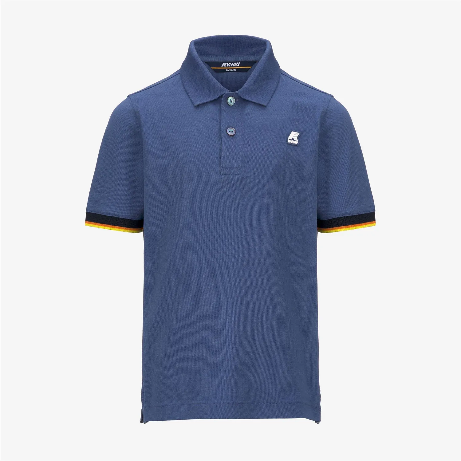 K-Way Vincent P. Vincent tricou polo albastru bumbac