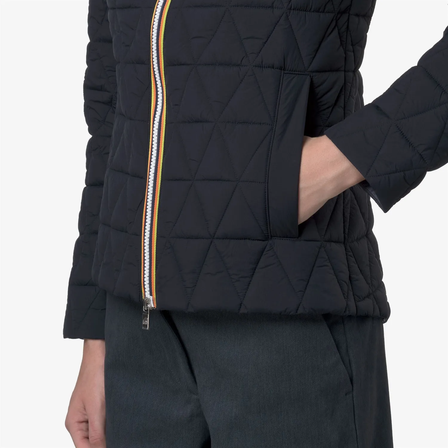 K-Way Lil Diamond Quilted geacă damă albastră căldură medie