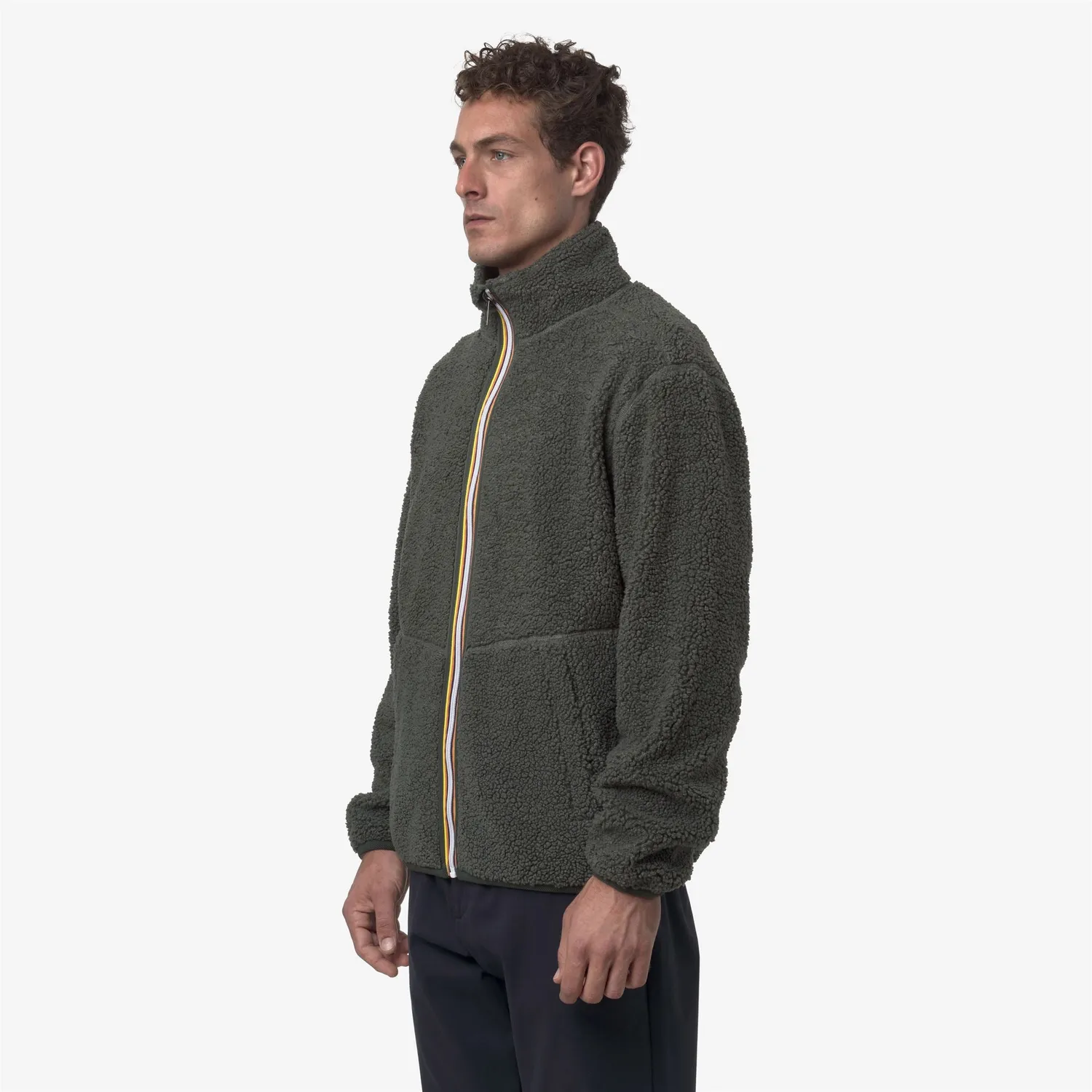 K-Way Pascal K3132PW geaca barbati verde reversibila fleece
