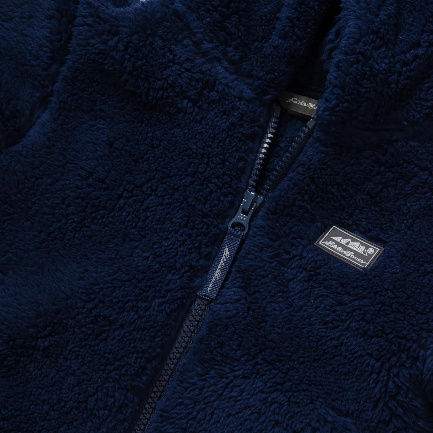 Eddie Bauer Infant Quest Fleece Plush Hooded geaca bebelusi albastru calduroasa