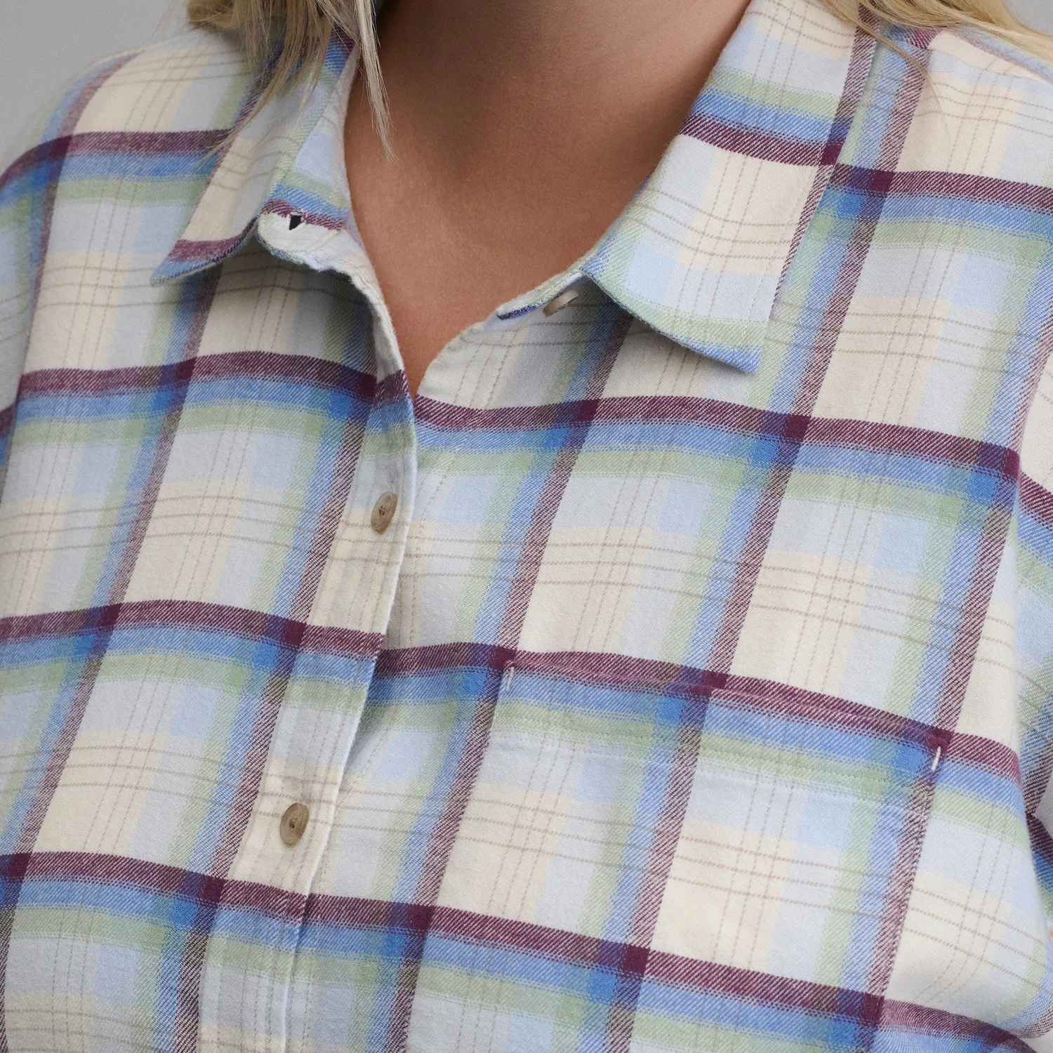 Eddie Bauer Field Flex Flannel cămașă mânecă scurtă Ice