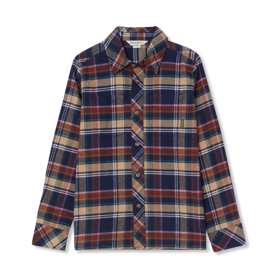 Eddie Bauer Favorite Flannel camasa baieti Peacoat din flanel